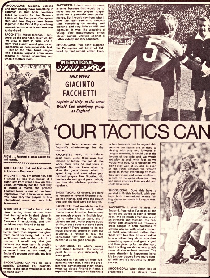 Facchetti Interview Part 1