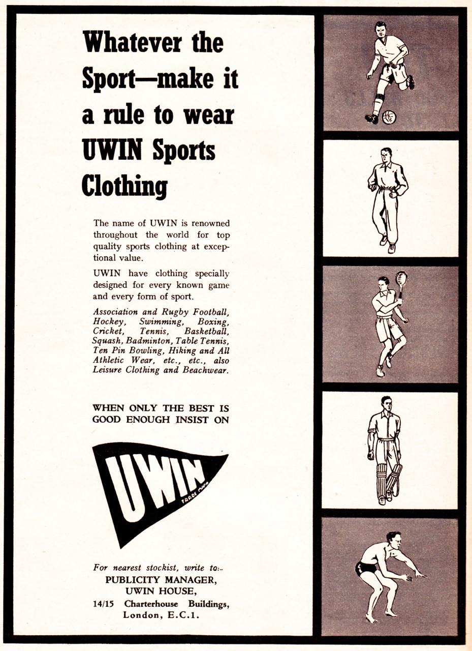 Uwin Sportswear 1961-69 – Beyond The Last Man