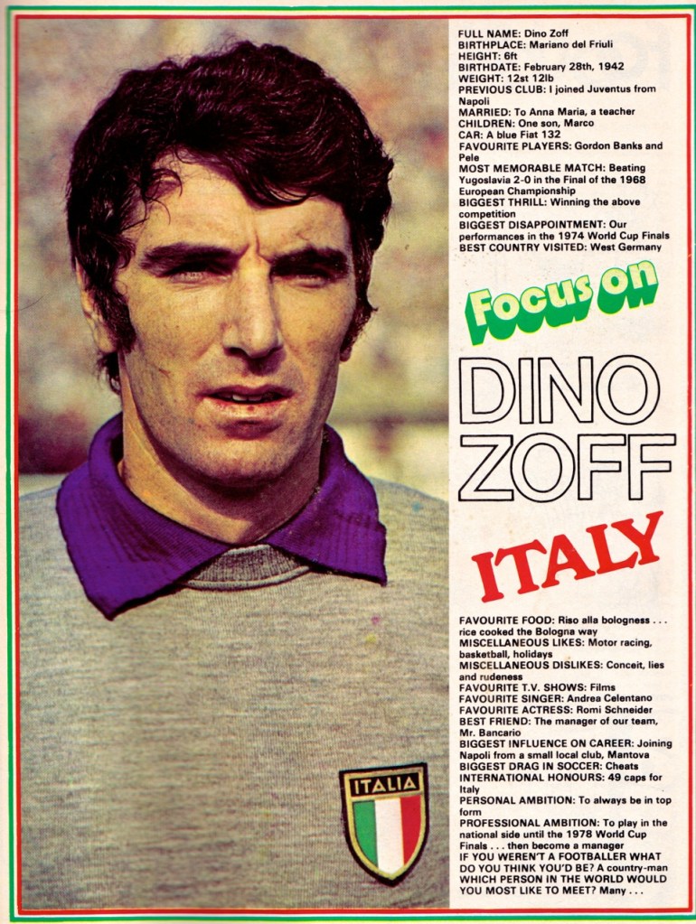 Onze Mondial Dino Zoff Italie – Magazine Football Janvier 1997, édition Française