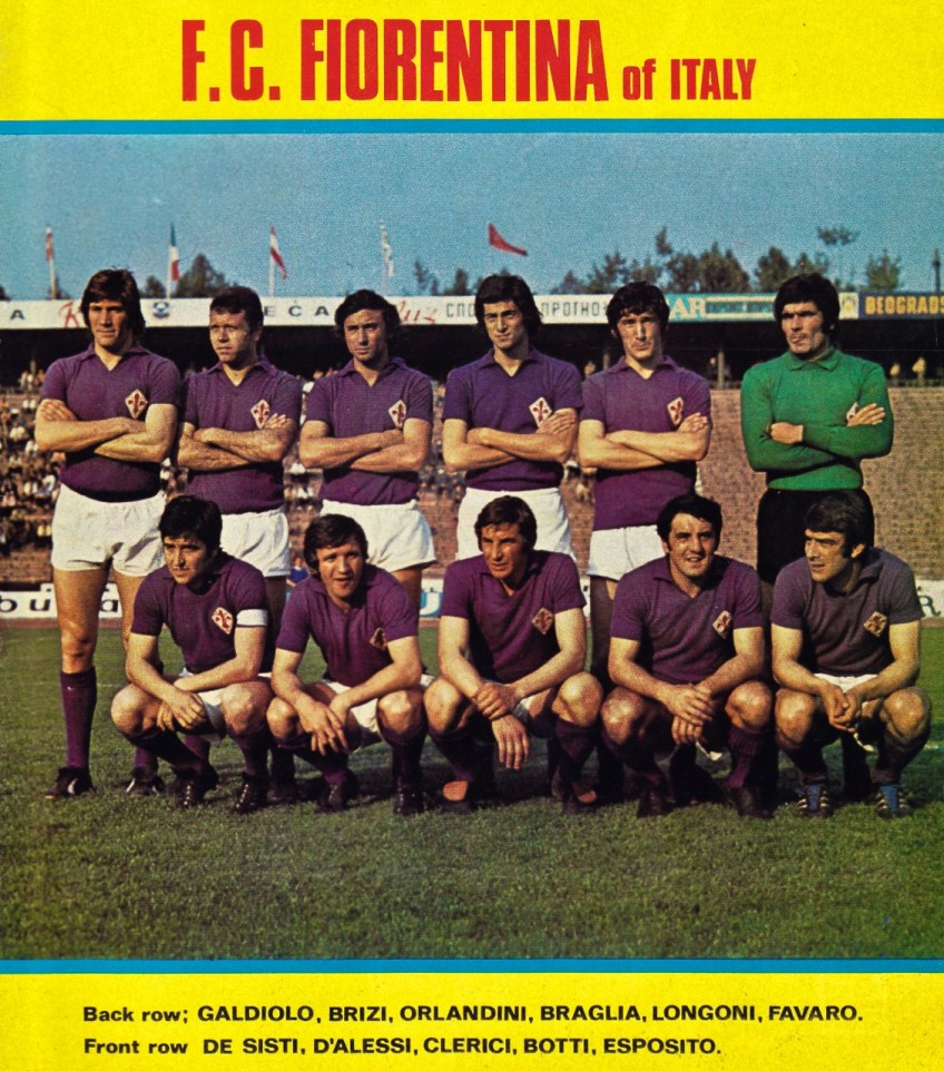 Ancien Fanion Fiorentina – Collector Football Italien – Vintage Pour Supporters