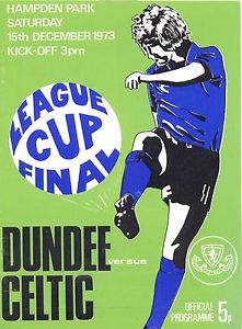 1973 Scottish League Cup Final programme