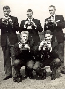 Third Lanark players depart on their North American Tour 1961