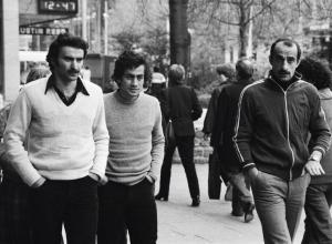 Dinamo Tblisi players in London v West Ham 1981