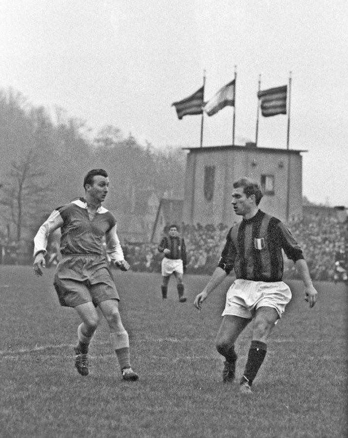 FC Saarbrucken v Milan 1955-56