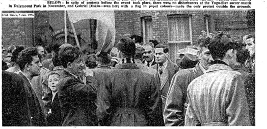 Protest outside the ground