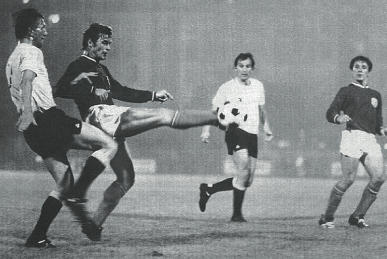 Zivko (far right) alongside Quevilly's Horlaville 