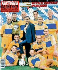 Ceca and players 1999