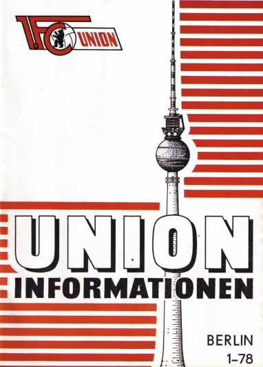 Cover of a 1978 issue of Union Informationen, the club's programme