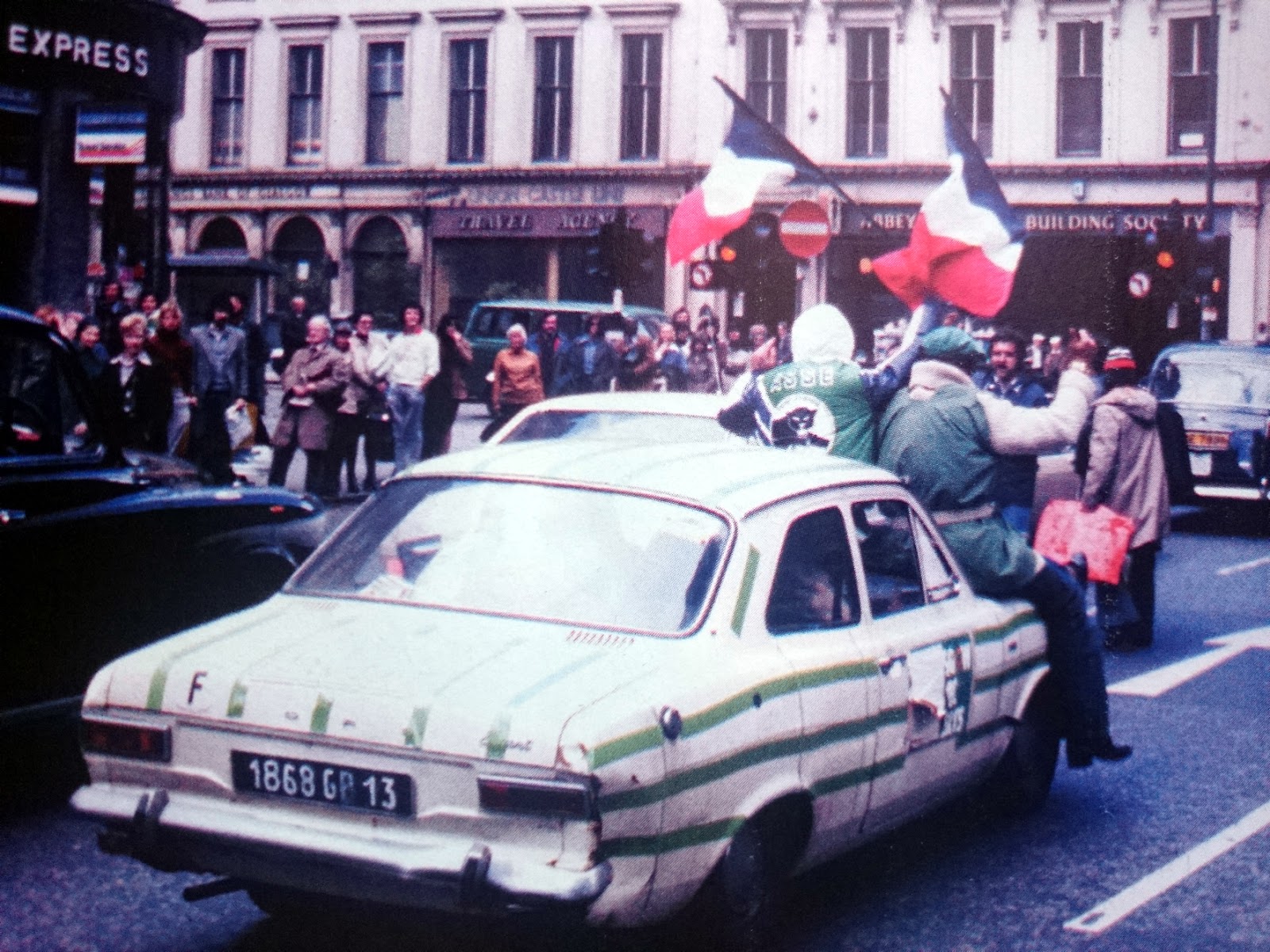 Fanion ASSE – AS Saint-Etienne / CSKA Sofia – Coupe D'Europe 1976-1977