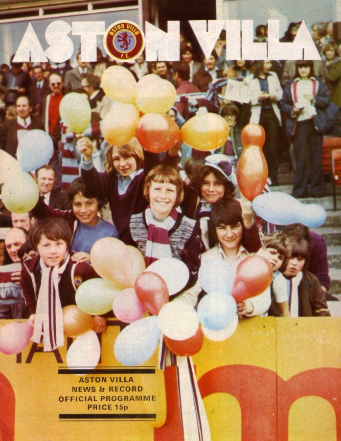 Aston Villa v Rangers match programme, 1976