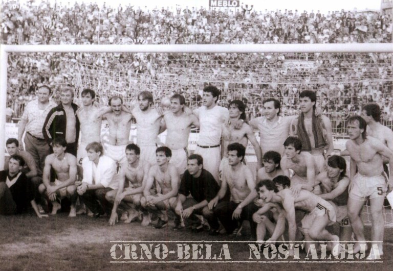 Partizan Belgrade celebrate their title win
