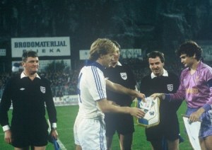 Rijeka and Real Madrid captains, 1984