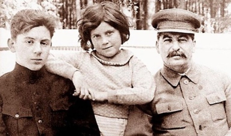 Joseph Stalin and his children The happy family. Joseph Stalin and his children Vasily and Svetlana