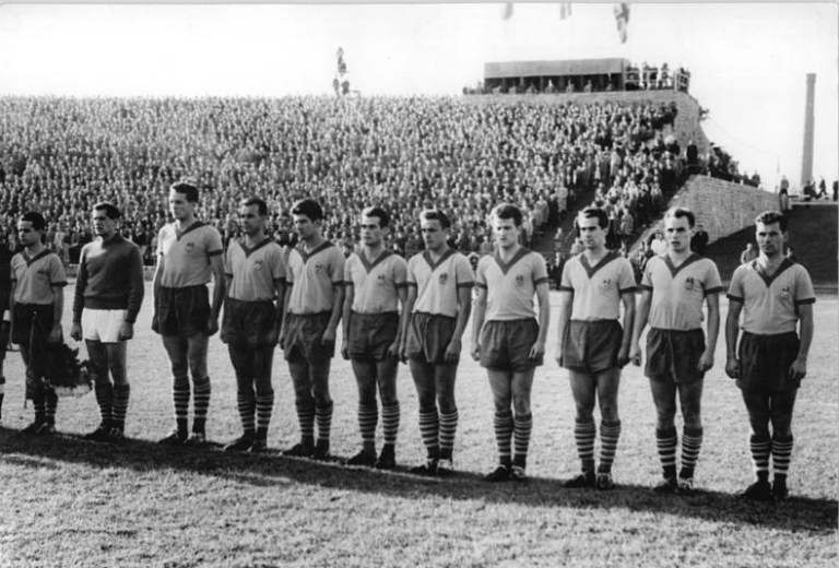 ASK Vorwarts Berlin - Wolyerhampten Wanderers 2:1, Mannschaftsfoto